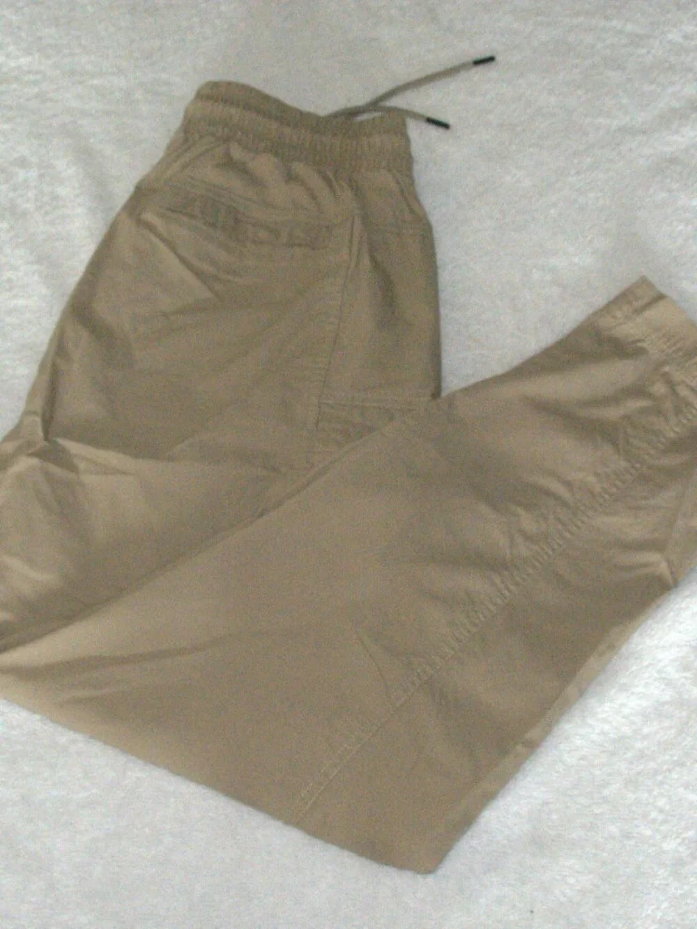 Nike Men's Tech Unlined Woven Trousers Cargo pocket size Large Khaki